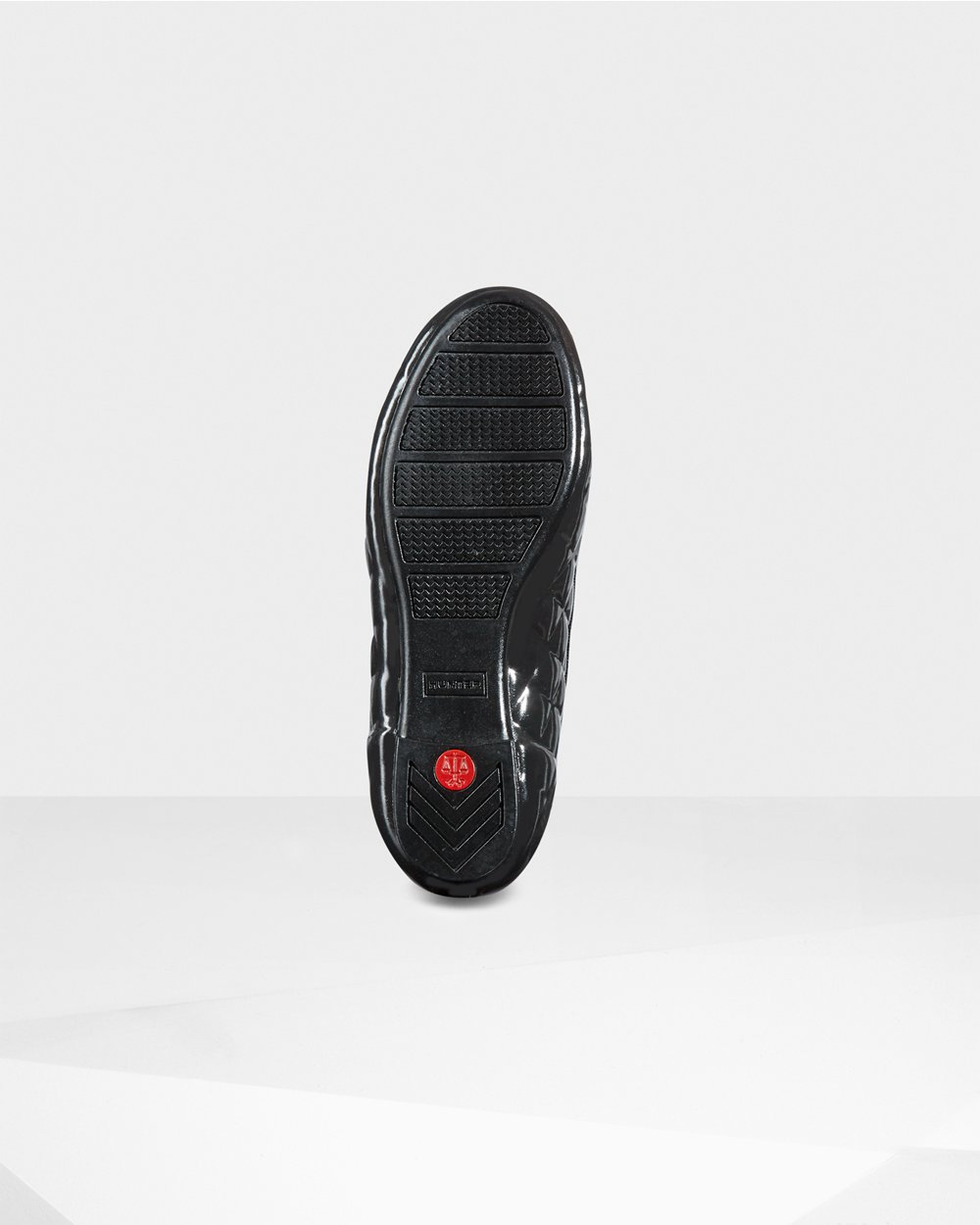 Bailarinas Hunter Feminina Pretas - Original Gloss Quilted Flats - 63PUVTQYR